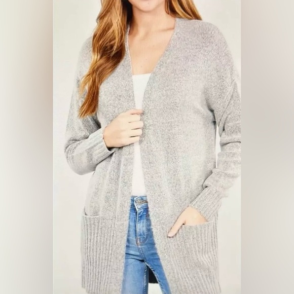Love Ellie Open Front Cardigan Sweater - Picture 1 of 7
